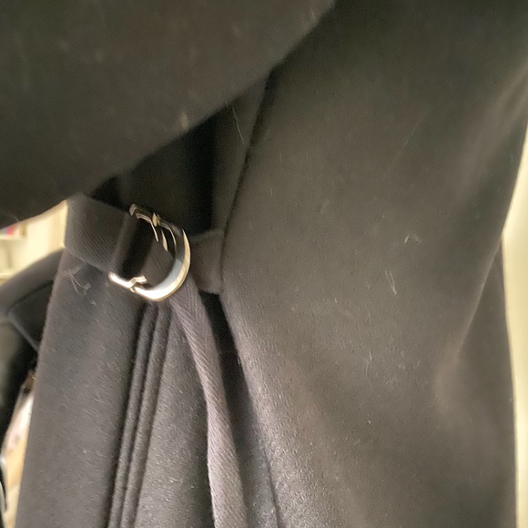 ZARA short, black wrap coat - Picture 7 of 8